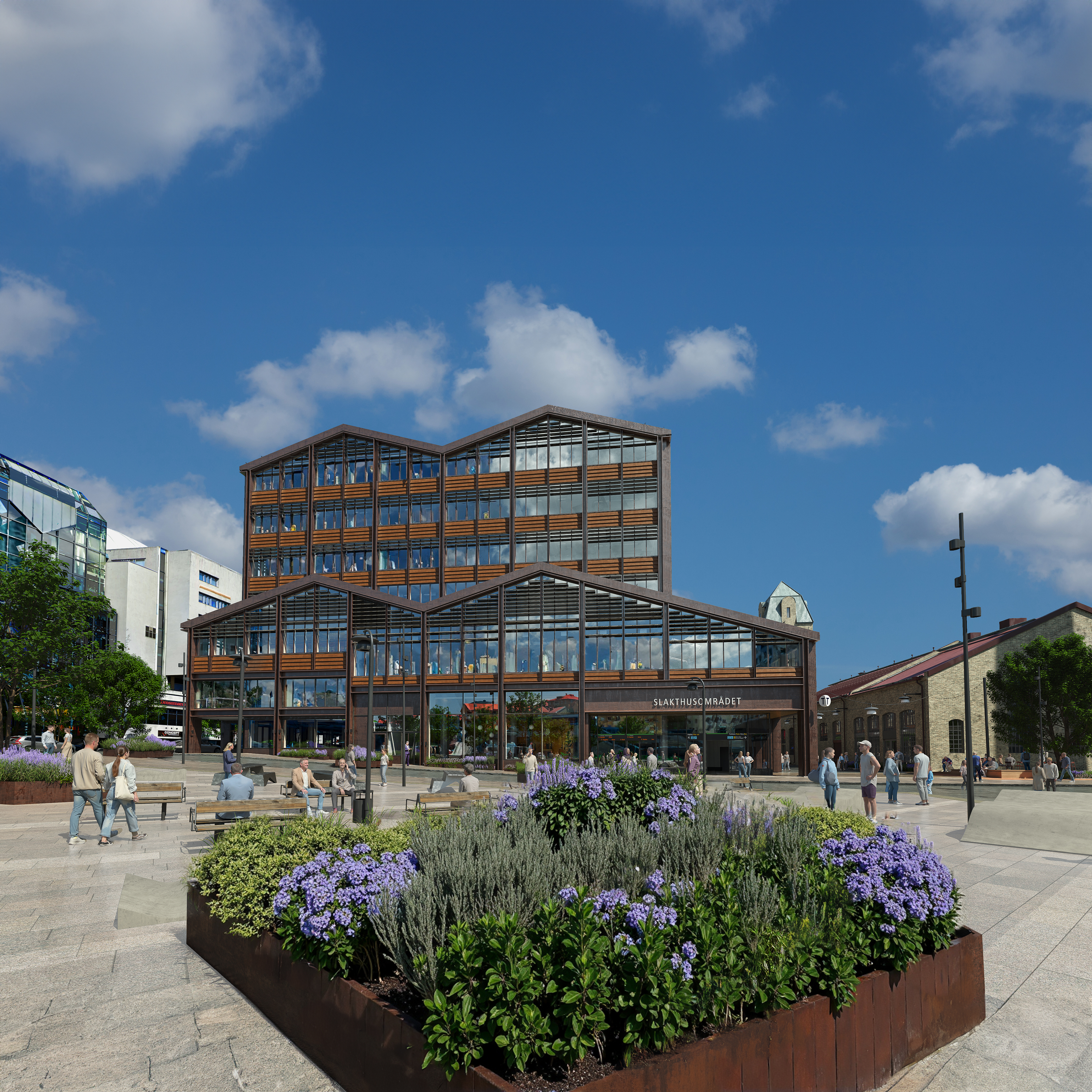 hus6, slakthusområdet, stationshuset, visualisering, 3d, arkitektur